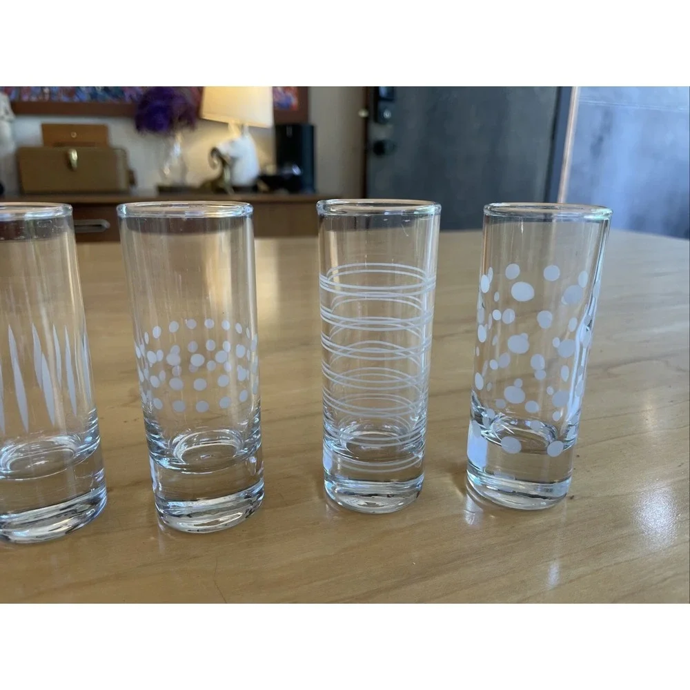 Food Network Set Of 6 Shot Glasses Brand New 2oz Dishwasher Safe NEW IN BOX